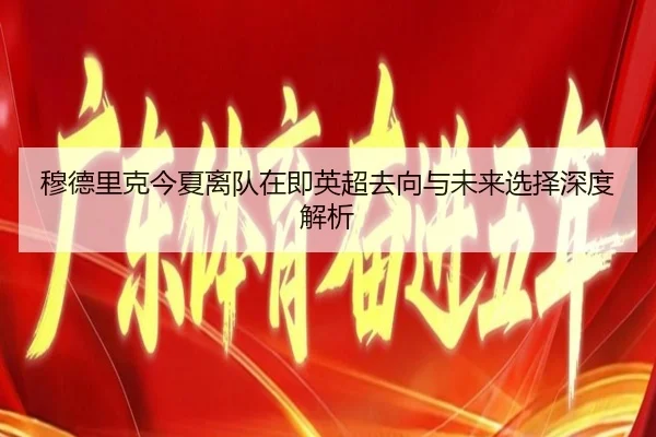 穆德里克今夏离队在即英超去向与未来选择深度解析